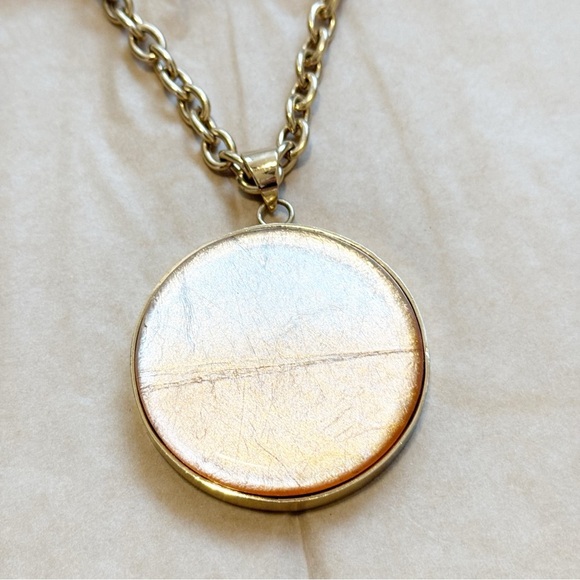 Chico’s Medallion Statement Necklace - Picture 2 of 5